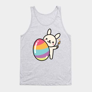 Easter Bunny Egg Painting Easter Egg Cute Adorable Colorful East Gift Easter Party Shirt Easter Design Tank Top